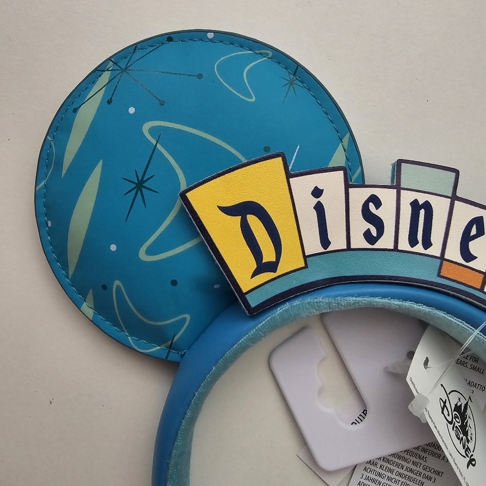 NWT Disneyland Tommorowland Retro Disney Mickey Ears Blue Galactic - Picture 6 of 14